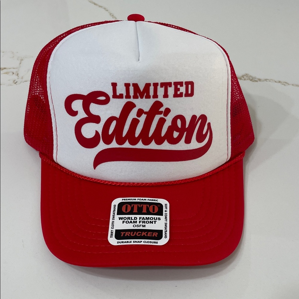LIMITED EDITION Red & White Trucker Hat